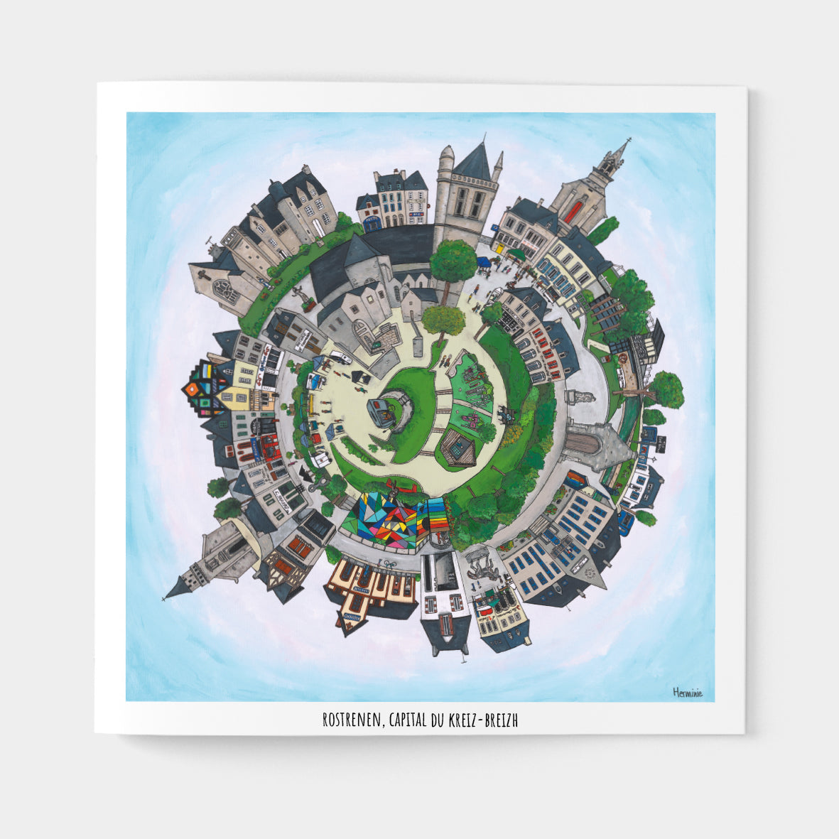 Rostrenen, Carte Postale