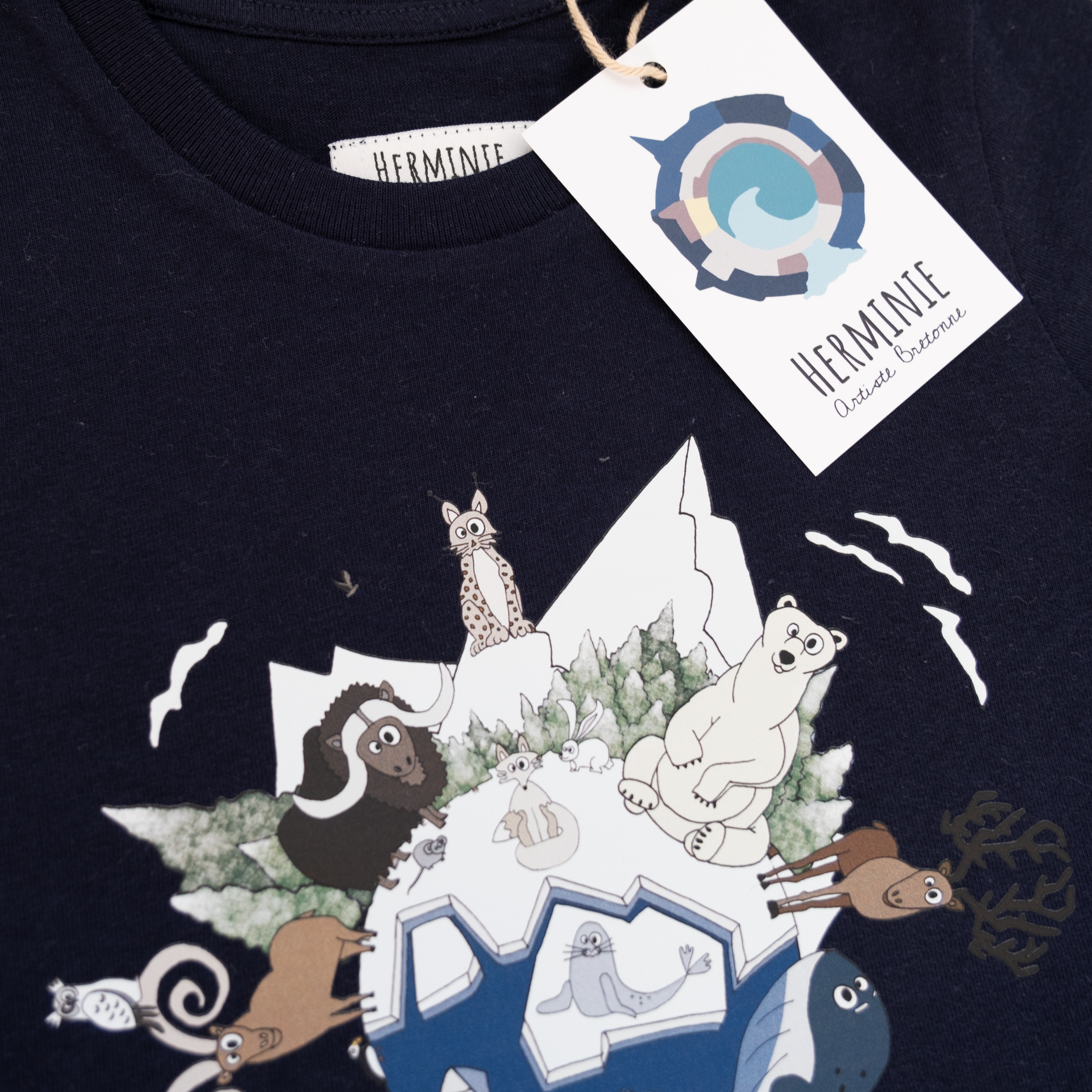 T-shirt Bleu – Pôle Nord (12–18 mois)