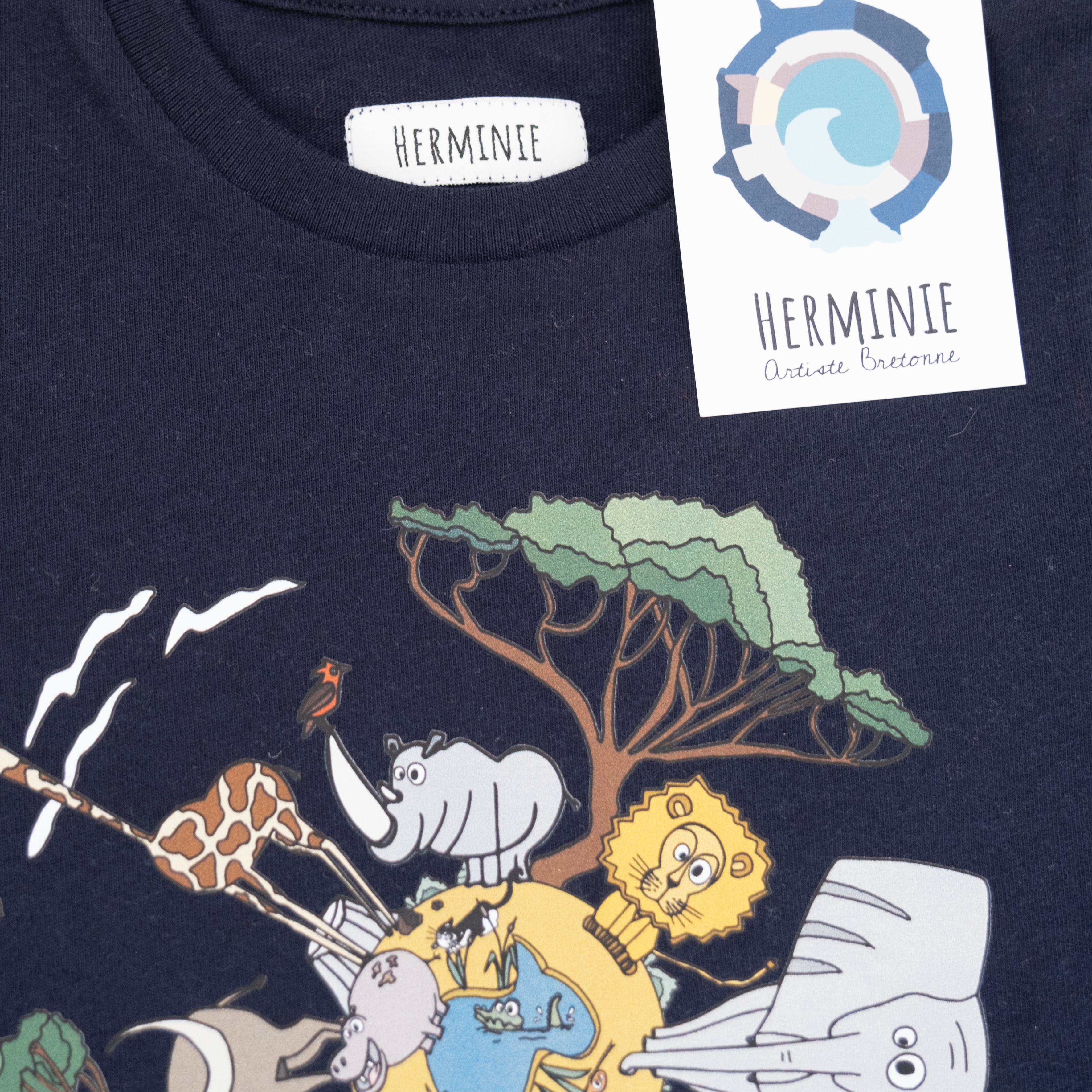 T-shirt Bleu Marine – La Savane ( 24 - 36 mois )