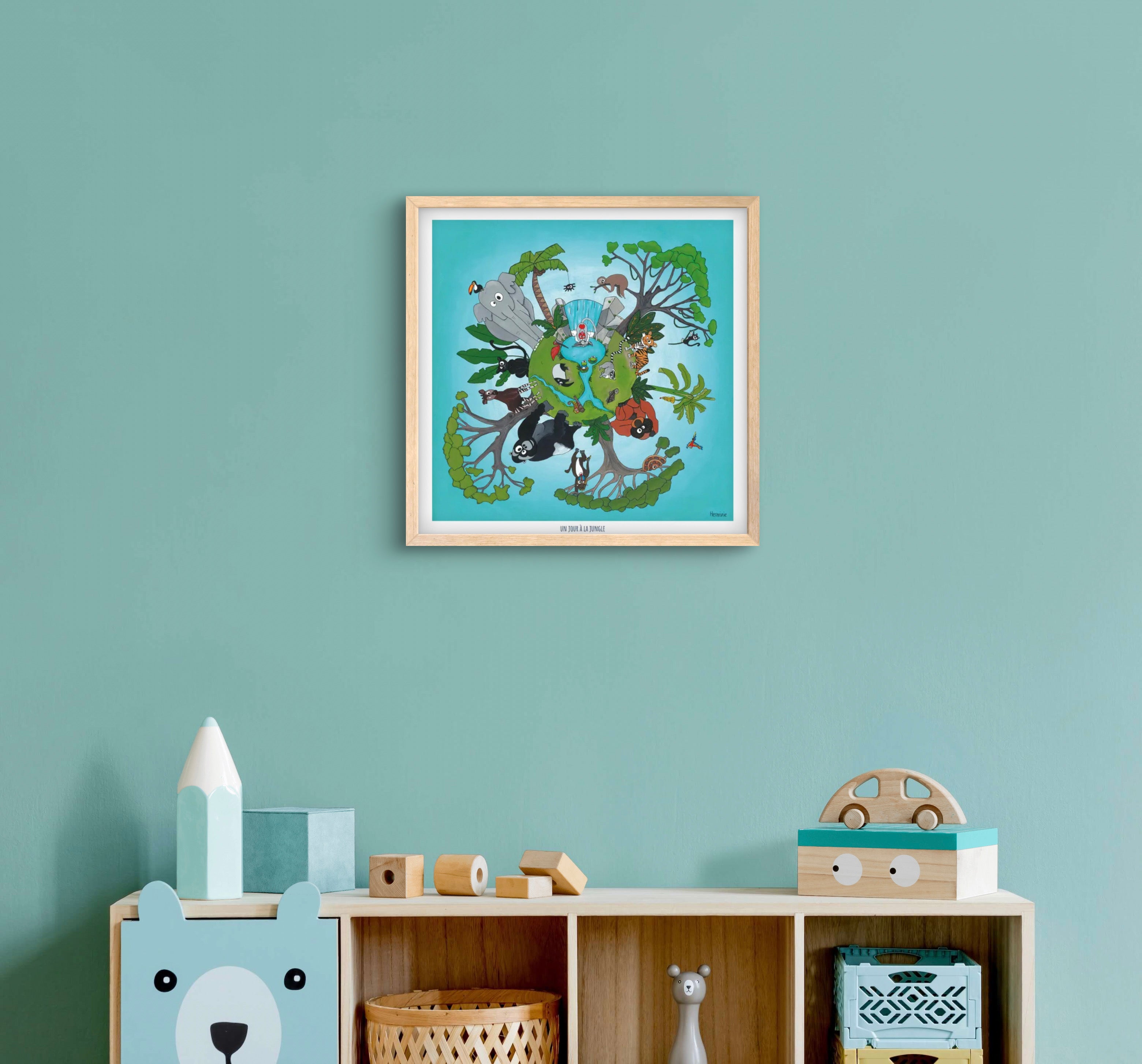 La Jungle 50 x 50 cm