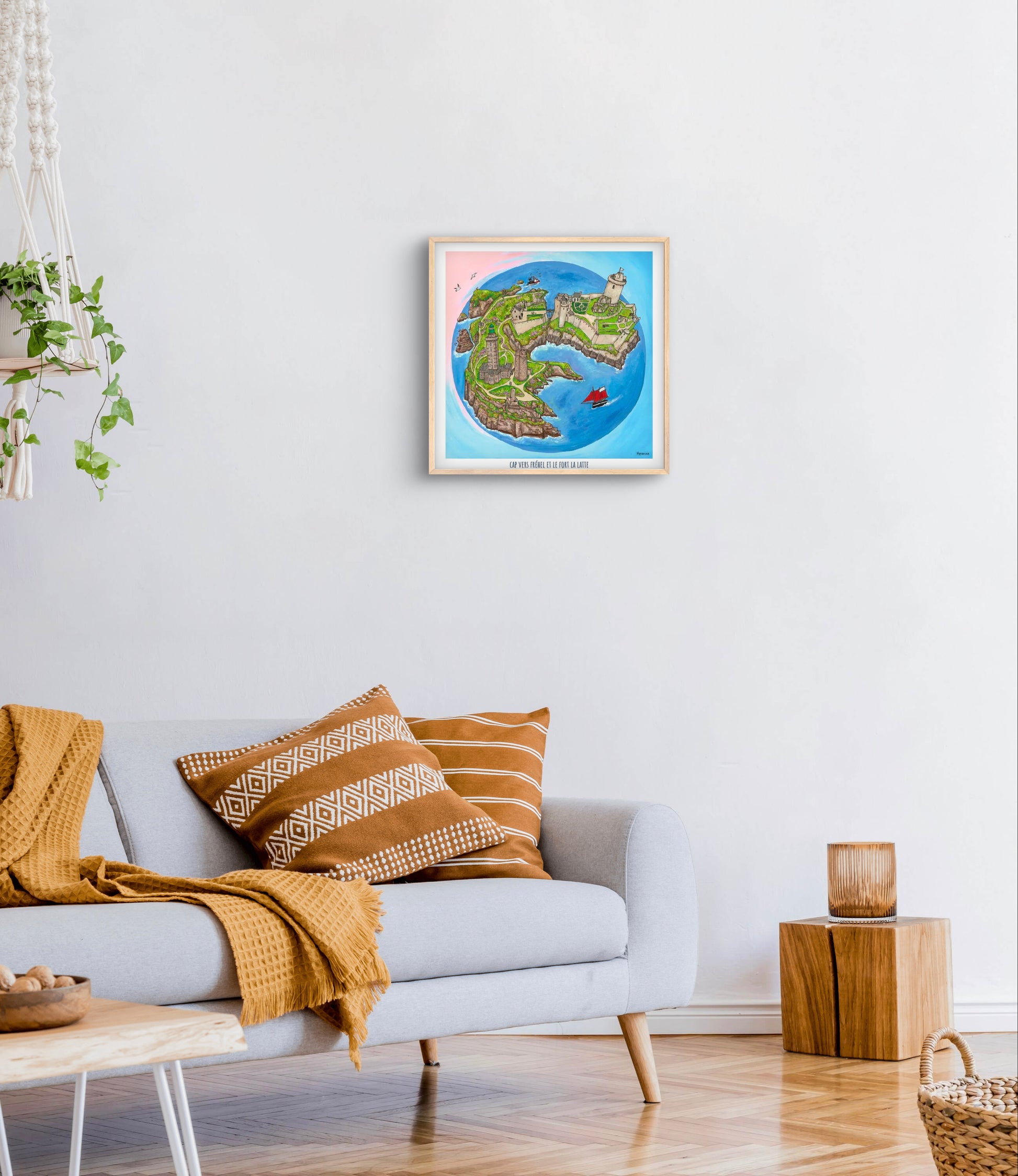 Cap Fréhel et Fort La Latte 50 x 50 cm
