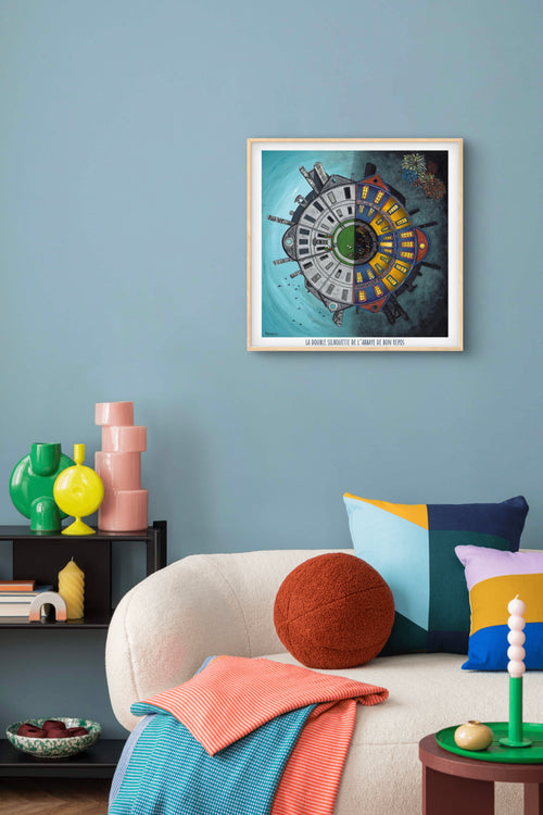 Abbaye de Bon-Repos  (Double Silhouette) 50 x 50 cm