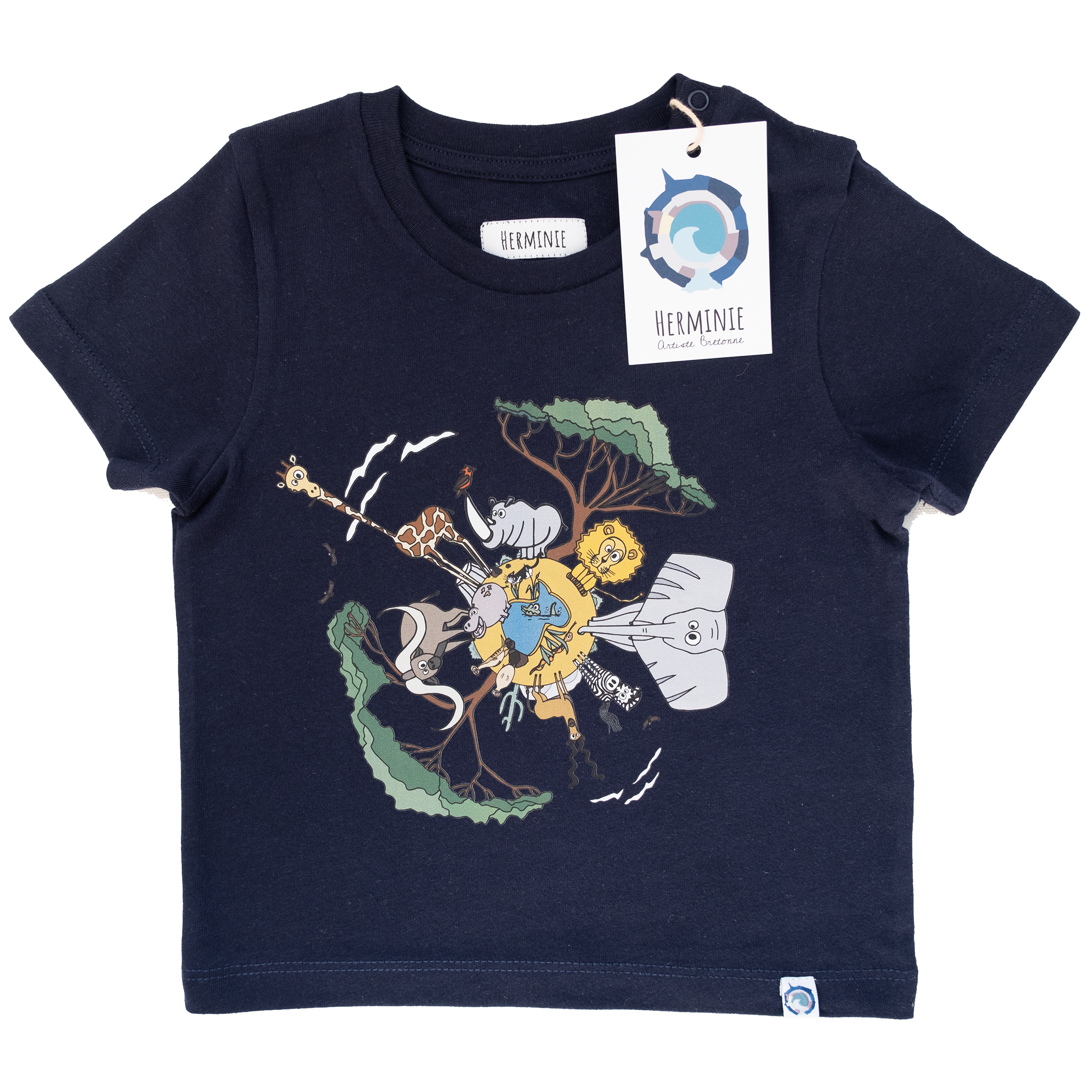 T-shirt Bleu Marine – La Savane ( 24 - 36 mois )