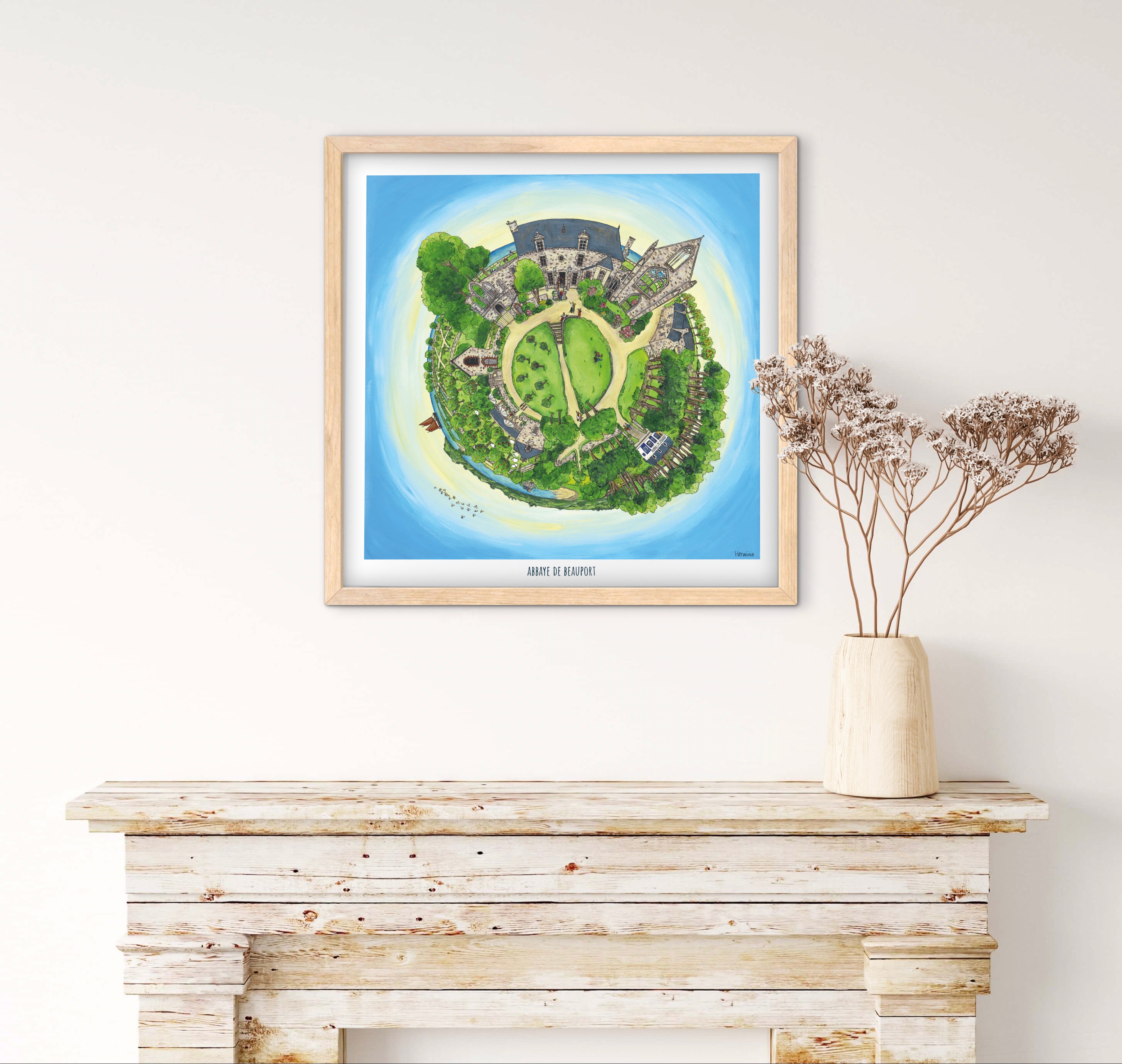 Abbaye de Beauport  50 x 50 cm