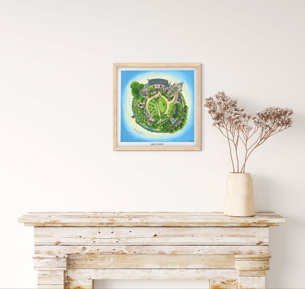 Abbaye de Beauport  30 x 30 cm