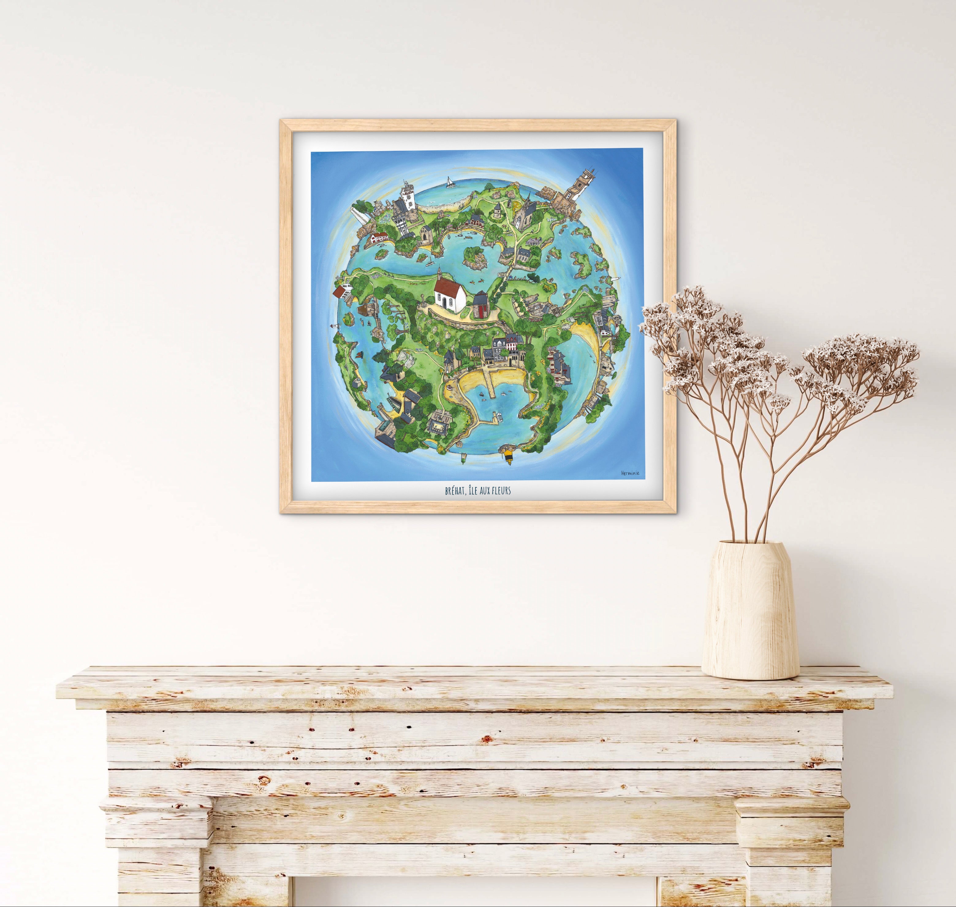 Île de Bréhat 50 x 50 cm