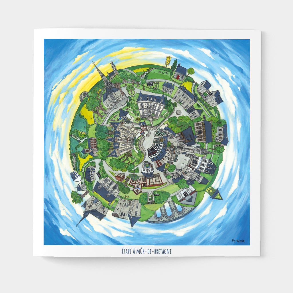 Mûr de Bretagne, Carte Postale
