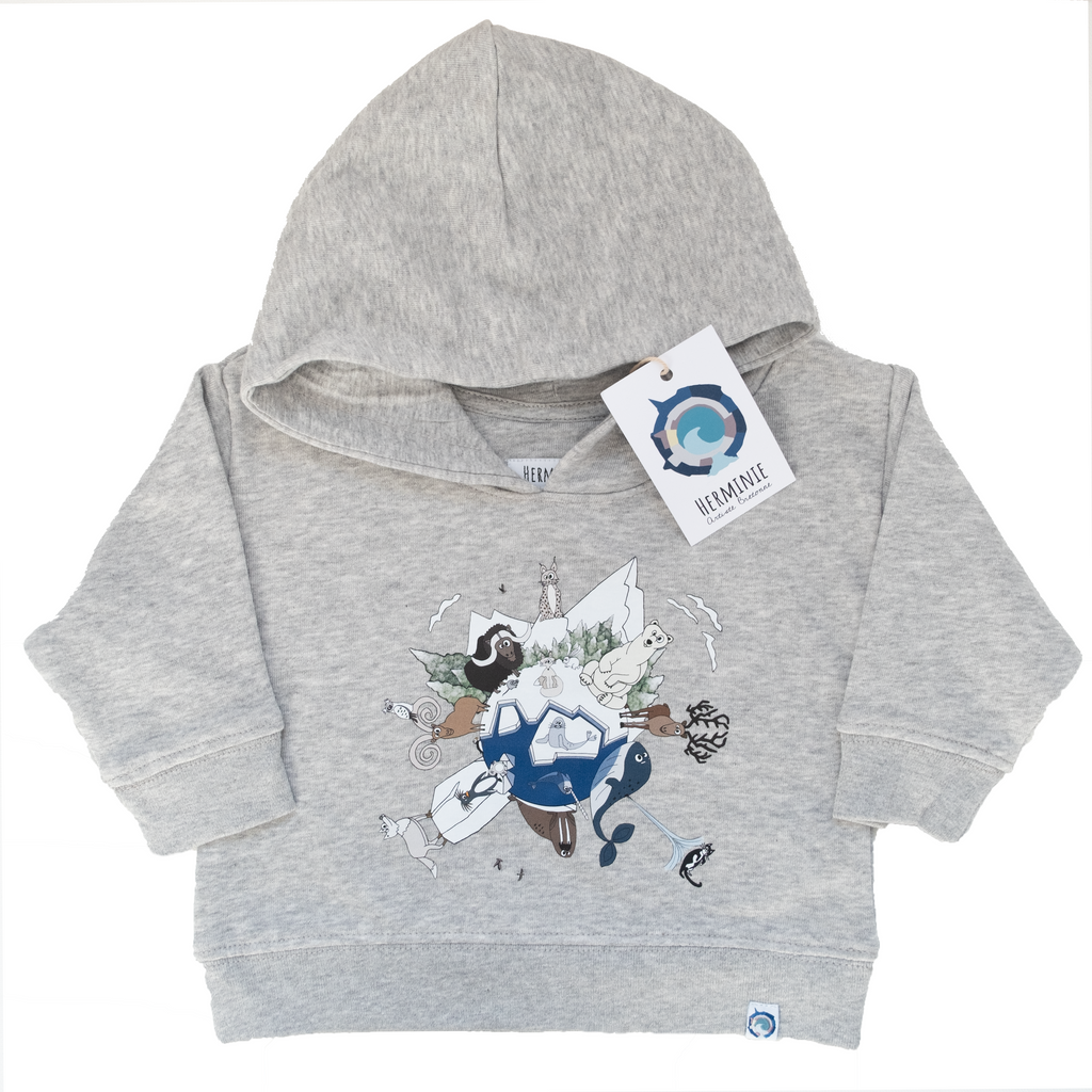 Sweat Gris – Pôle Nord (12–18 mois)